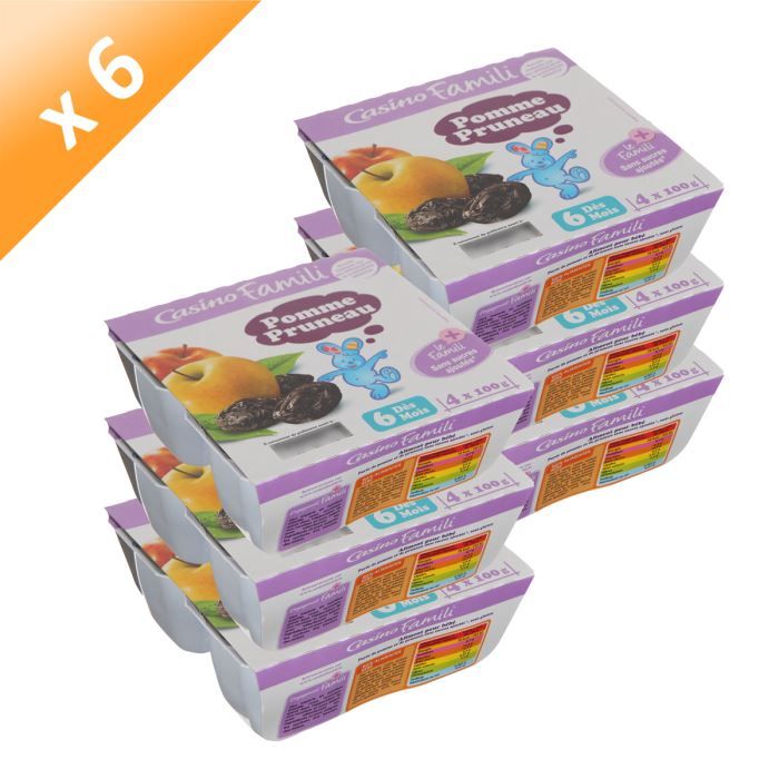 Casino Compote Bebe Pomme Pruneaux 4x100 G X6 Achat Vente Compote Dessert Fruite Casino Compote Bebe Pomme Pruneaux 4x100 G X6 Cdiscount Au Quotidien