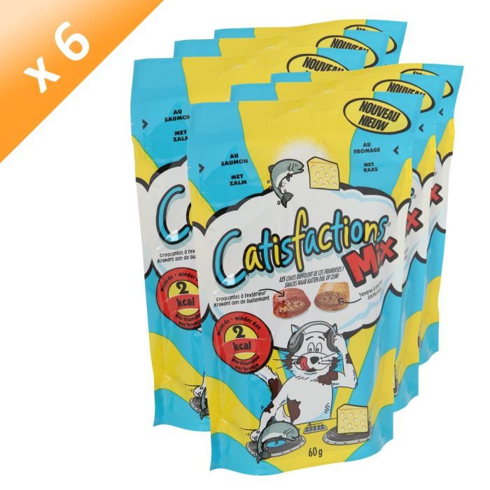 CATISFACTIONS Saumon Fromage 60g (x6) CATISFACTIONS Saumon Fromage 60g (x6)