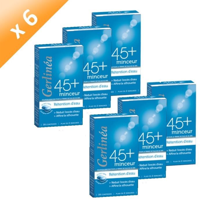 GERLINEA 45+ Rétention d'Eau (x6) - Cdiscount Au quotidien GERLINEA 45+ Rétention d'Eau (x6) - Cdiscount Au quotidien