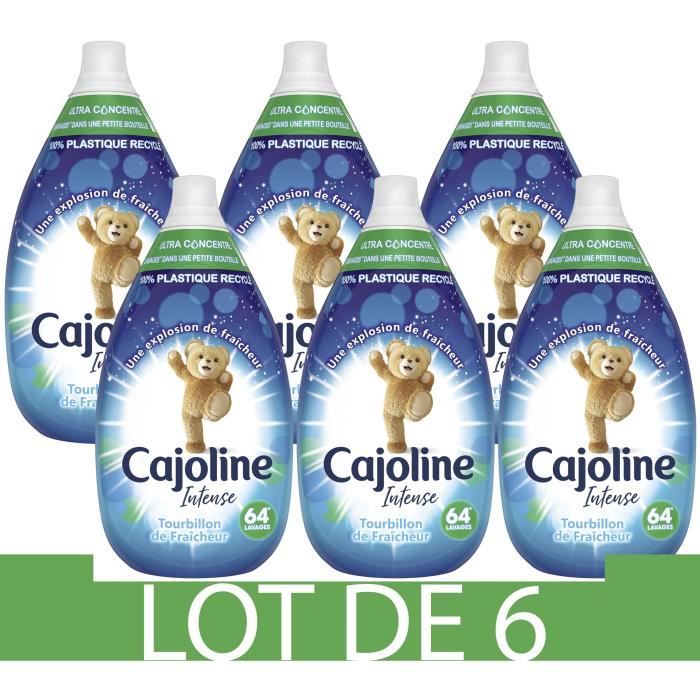 CAJOLINE Adoucissant Intense Tourbillon de fraîcheur - 960 ml - 64 ...