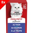 GOURMET MON PETIT - Sélection aux Poissons - 48 x 50 g - Sachets fraîcheur pour chat adulte