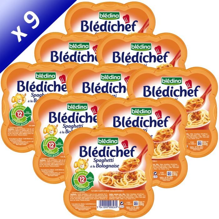 BLEDICHEF Spaghetti à la Bolognaise 9x230g - Achat / Vente ...