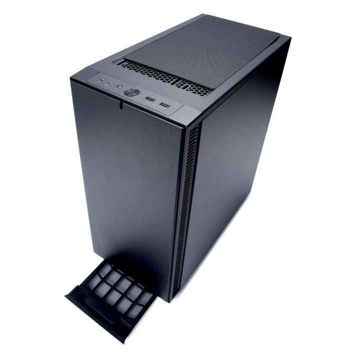 FRACTAL DESIGN BOITIER PC Define C - Noir - Verre trempé - Format ATX  (FD-CA-DEF-C-BK-TG) - Cdiscount Informatique