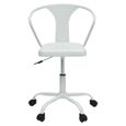 Bureau blanc metal