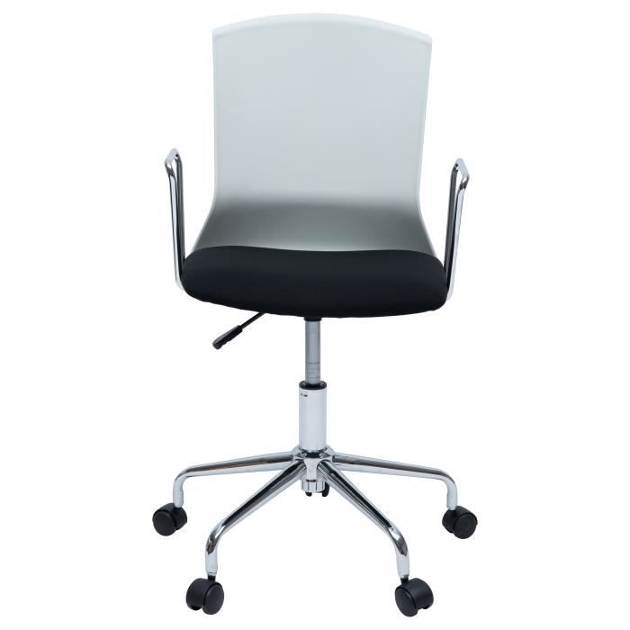 Diana Chaise De Bureau Tissu Noir Et Blanc Contemporain L 52 X P 52 Cm Achat Vente Chaise De Bureau Soldes Sur Cdiscount Des Le 20 Janvier Cdiscount