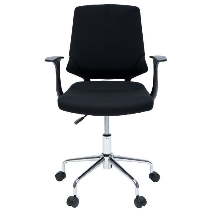 Sento Chaise De Bureau Tissu Noir Contemporain L 61 X P 55 Cm Achat Vente Chaise De Bureau Soldes Sur Cdiscount Des Le 20 Janvier Cdiscount
