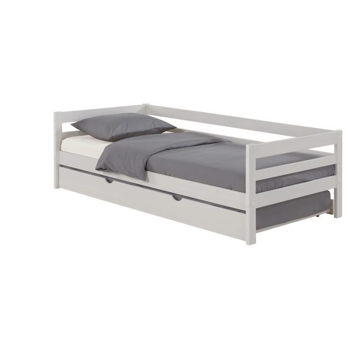 Lit Gigogne Bois Blanc