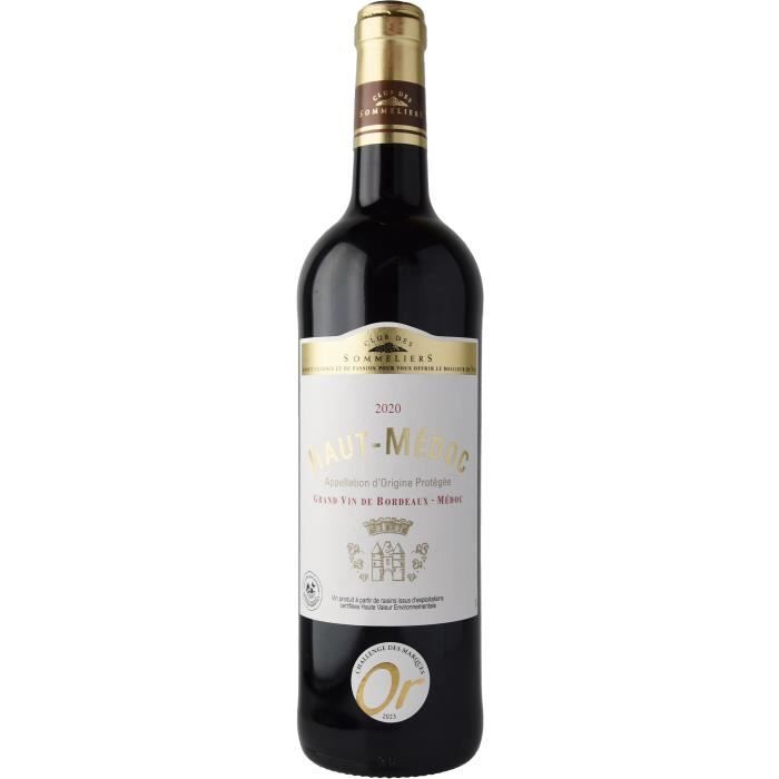 Vin rouge Bordeaux Haut-Médoc 2020 La cave Cdiscount