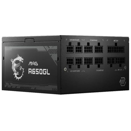 MSI Alimentation PC MAG A650GL PCIE5 650W 80+ Gold Modulaire