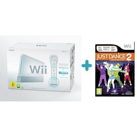 Console de salon Wii Blanche - Nintendo - Sports Resort + Just Dance 2 - Sans fil - Bundle Reconditionné - Konami reconditionné disponible sur Cdiscount Seconde Vie