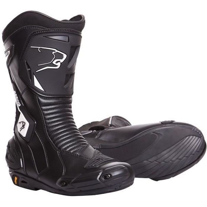 Bottes Moto Cross Quad Enduro Noir Blanc JLP RACING Normes CE 45 EU