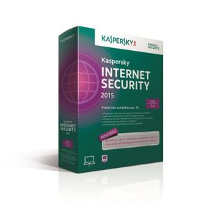 ANTIVIRUS Kaspersky Internet Security 2015 (3 postes / 1 an)