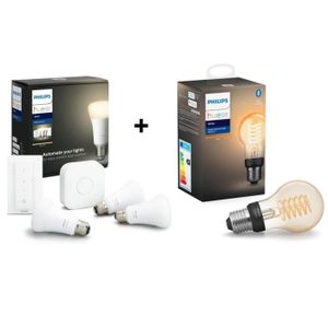 PHILIPS HUE Starter Kit white  + 1 ampoule Filament E27