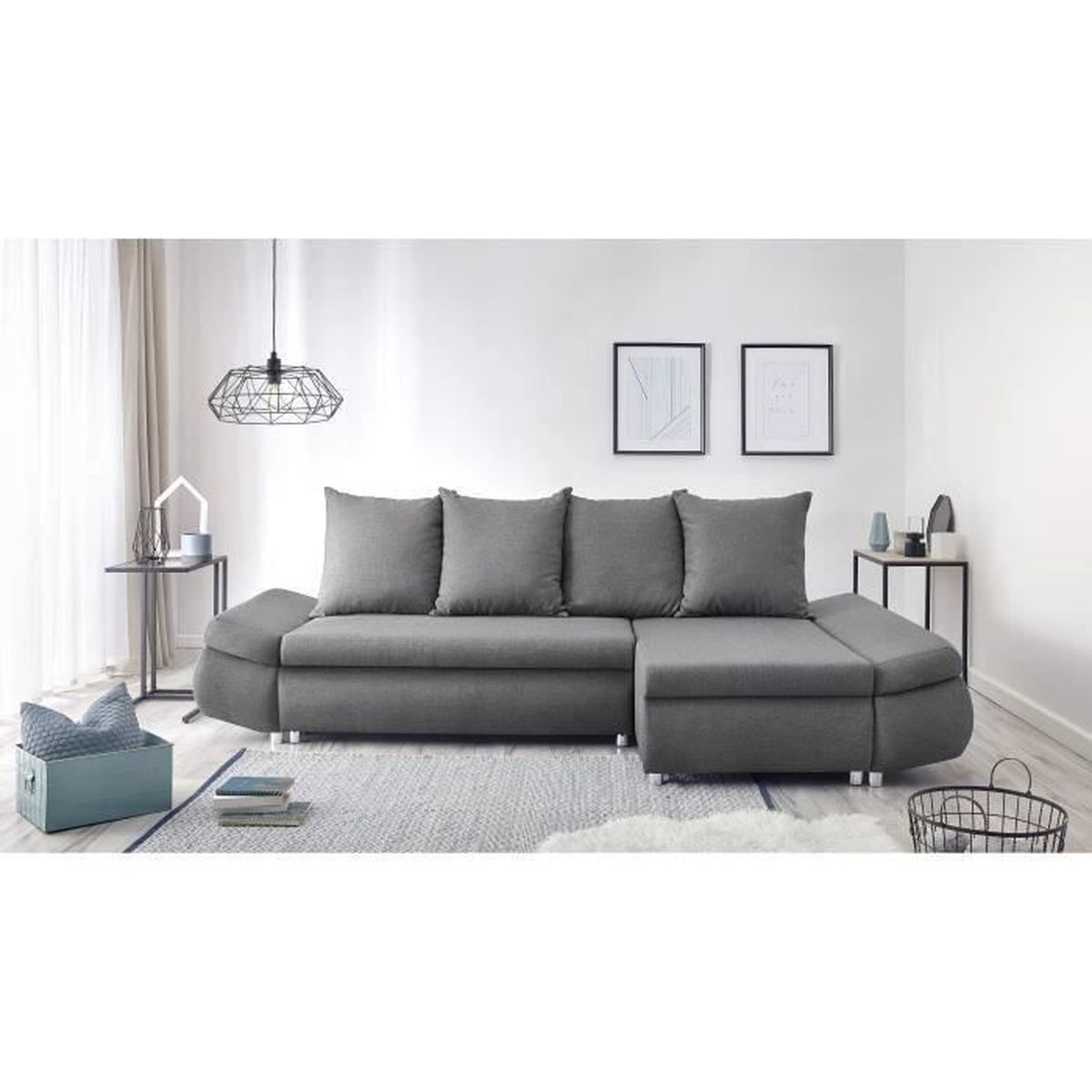 Oliver Canapé Dangle Réversible Convertible 4 Places