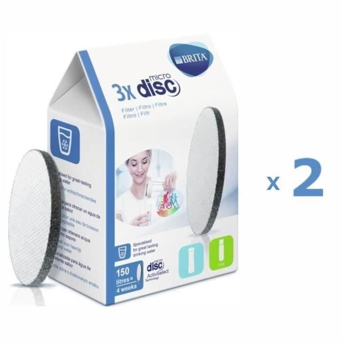 BRITA 2 Pack de 3 disques pour bouteille filtrante FILL&SERVE