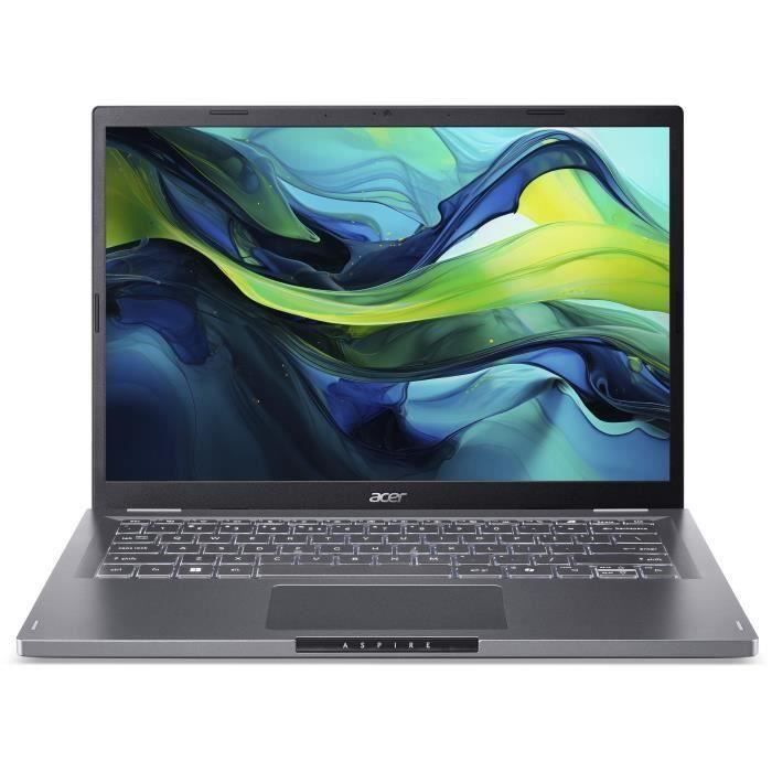 PC Portable ACER Aspire A14 51M 51KY Sans Windows 14 WUXGA IPS Intel Core 5 Intel Iris Xe RAM SSD AZERTY - vue 6