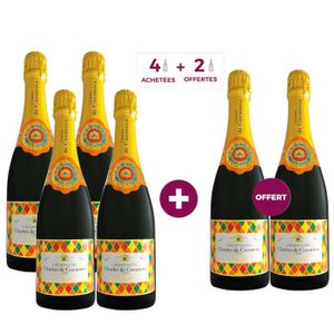 CHAMPAGNE 4 achetées + 2 offertes - Champagne Charles de Cazanove Arlequin