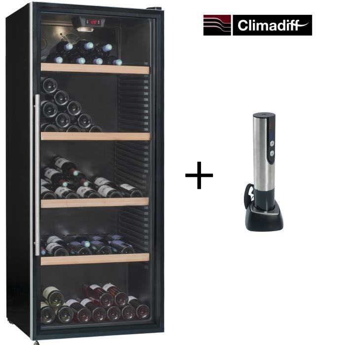 CLIMADIFF CLPG182 Cave à vin polyvalente 182 bouteilles Pose