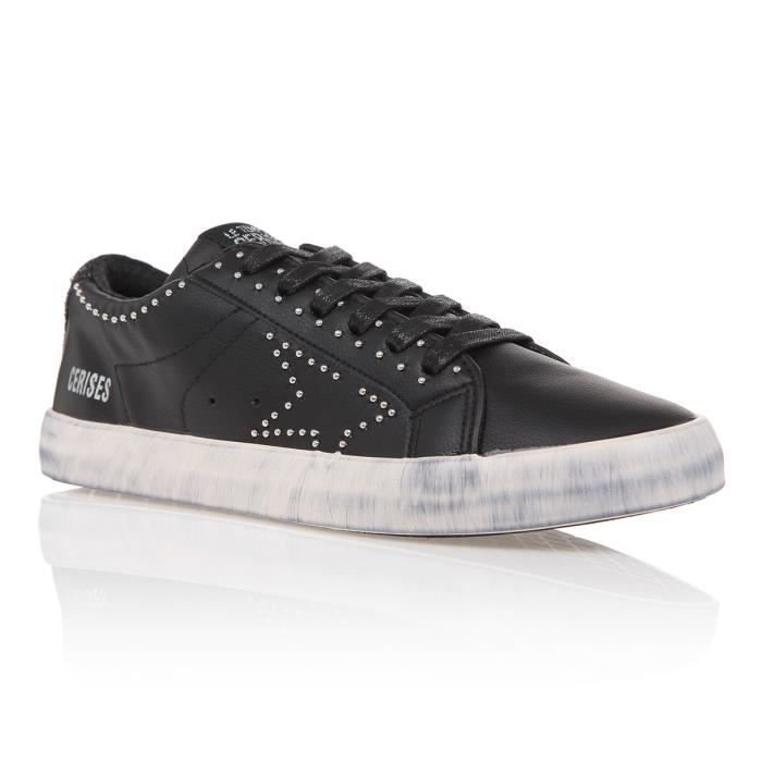 Le Temps Des Cerises Baskets Sportwear City Rock Noir Et Argent Femme Noir Et Argent Cdiscount Chaussures