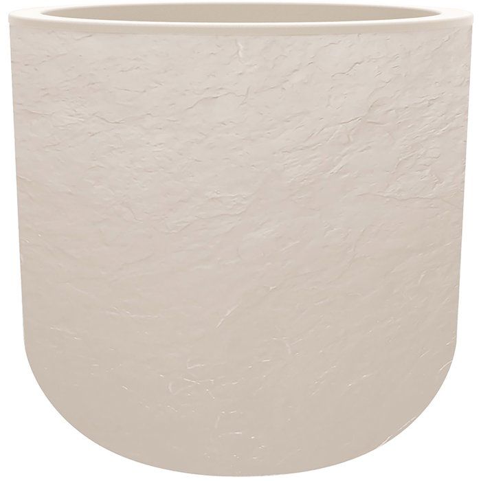 Pot de fleurs Rond 40 cm EDA Volcania Up 325 IntérieurExtérieur Décor Pierre Ø 385 x H 368 cm Calcaire - vue 1