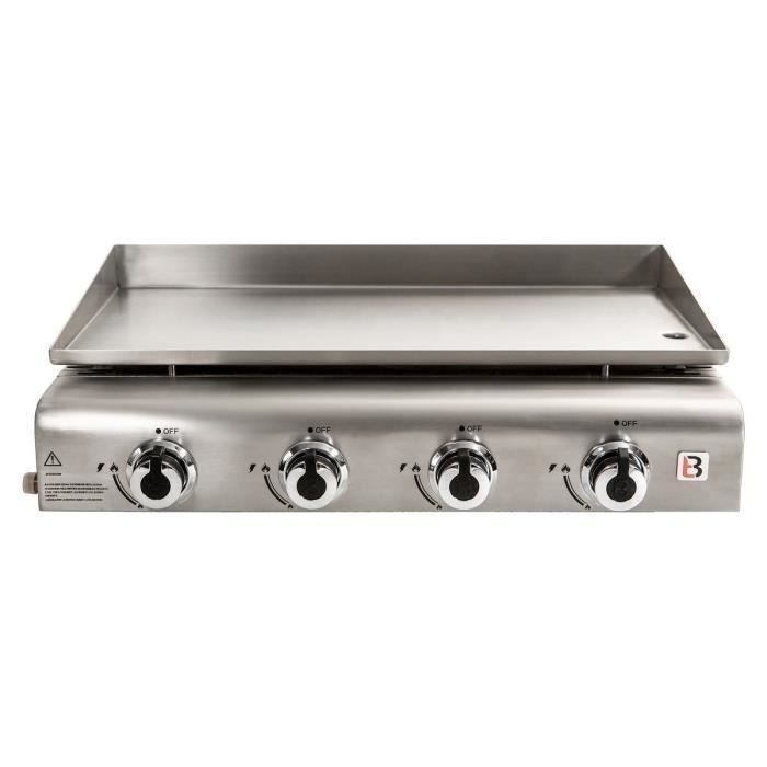 BRASERO Plancha DELICIA 4 Feux Poser En Inox Cdiscount Jardin