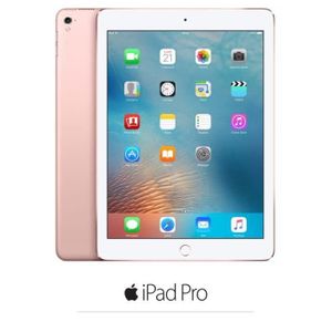 Apple iPad Pro Cellulaire - MLYM2NF/A - 9.7'' - iOS 9 - A9X 64 bits - ROM 256Go - WiFi/Bluetooth/4G - Rose Gold Apple iPad Pro Cellulaire - MLYM2NF/A - 9.7'' - iOS 9 - A9X 64 bits - ROM 256Go - WiFi/Bluetooth/4G - Rose Gold