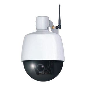 SMARTWARES Caméra de surveillance IP motorisée et connectée LAN/Wi-Fi pour extérieur