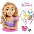 Tête à Coiffer Deluxe Raiponce Disney Princesses - Accessoires Inclus - Pour Enfant de 3 Ans et Plus - Violet-0