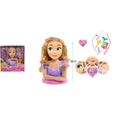 Tête à Coiffer Deluxe Raiponce Disney Princesses - Accessoires Inclus - Pour Enfant de 3 Ans et Plus - Violet-2