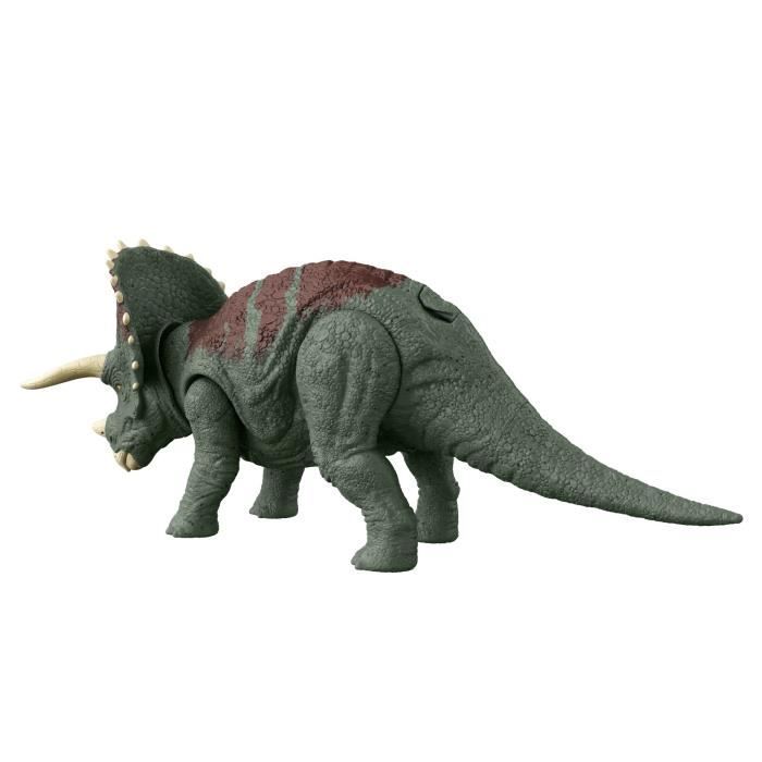 Figurine dinosaure Triceratops sonore Jurassic World - MATTEL - Dès 4 ans -  Vert - Garantie 2 ans - Cdiscount Jeux - Jouets