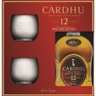 WILTEC Cardhu - 12 ans - Coffret Whisky 40,0% Vol. 70 cl + 2 verres
