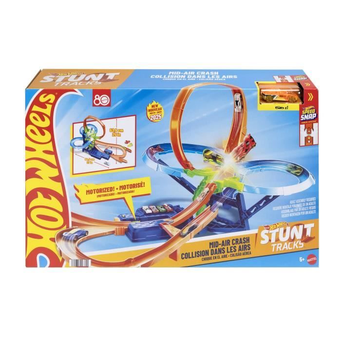 Circuit Hot Wheels Looping Multi-Crash - Avec Propulseur Motorisé