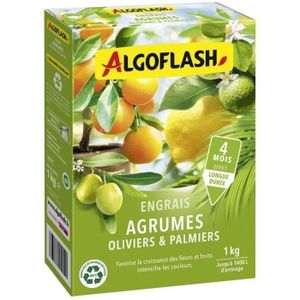 ENGRAIS Engrais Agrumes, Olivers et Palmiers - ALGOFLASH NATURASOL - 1 kg