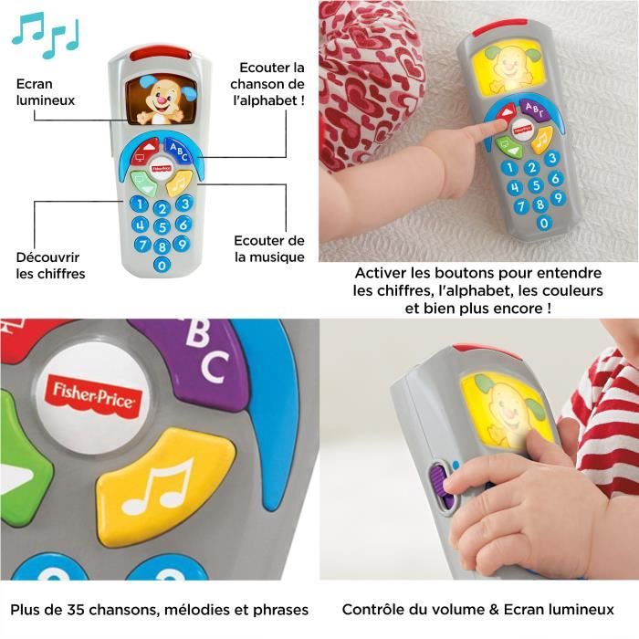 Fisher-Price - La Télécommande de Puppy - Jouet d'éveil - 6 mois et + au  meilleur prix