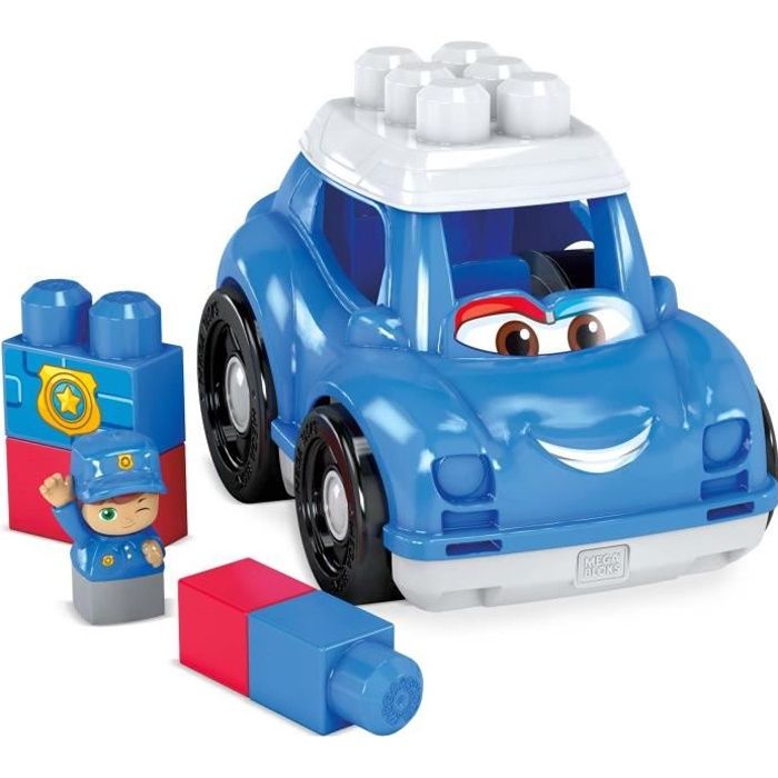 MEGA BLOKS First Builders Lil Vehicule La voiture de police 6 blocs 12 mois et Cdiscount Jeux Jouets
