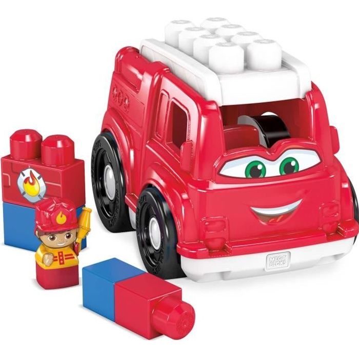 MEGA BLOKS First Builders Lil'Véhicule Le camion de pompier - 6 blocs - 12 mois et +