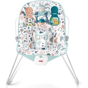 TRANSAT Transat Fisher-Price - Basic Terrazzo - Poids jusqu'à 9 kg - Vibration - Avec arche jouet