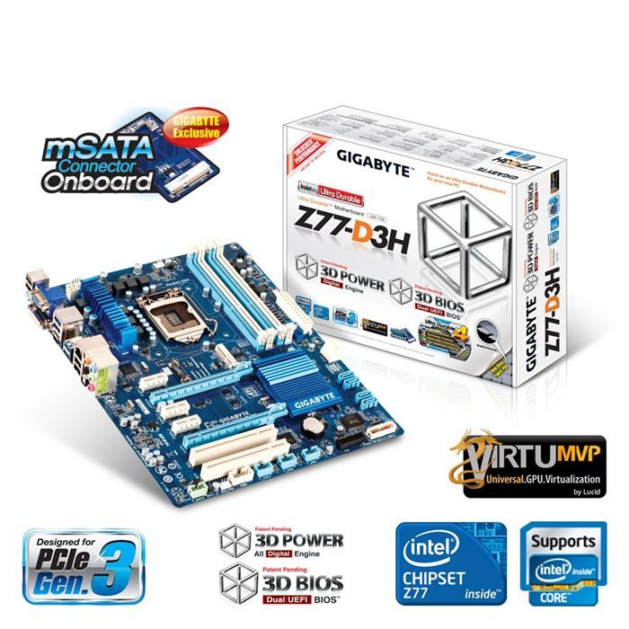 Gigabyte Z77-D3H - Gigabyte