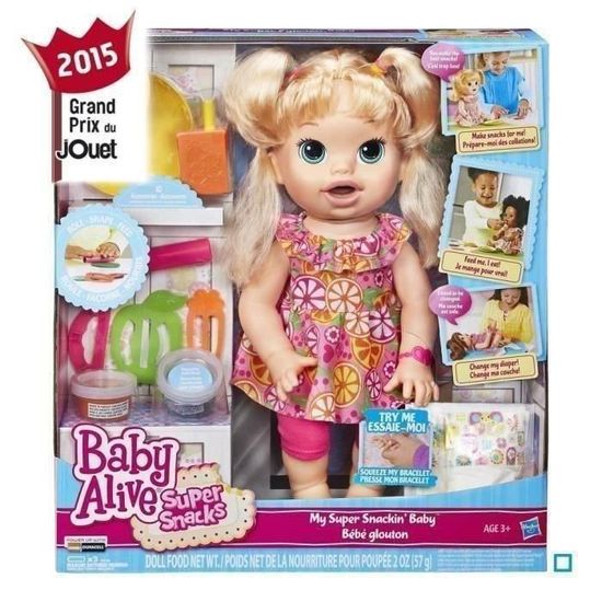 Destockage BABY ALIVE Sarah Ma Poupee Gourmande poup e au