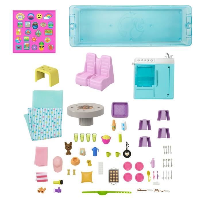 Barbie - Méga Camping-Car De Barbie - Accessoire Poupée HCD46 - Cdiscount  Jeux - Jouets