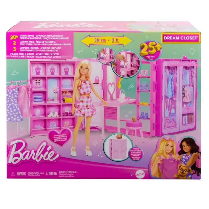 Barbie Dressing de Reve Coffret HXD58 Cdiscount Jeux Jouets