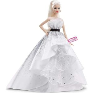 POUPÉE BARBIE Signature 60 ans Barbie Blonde et Robe Diam