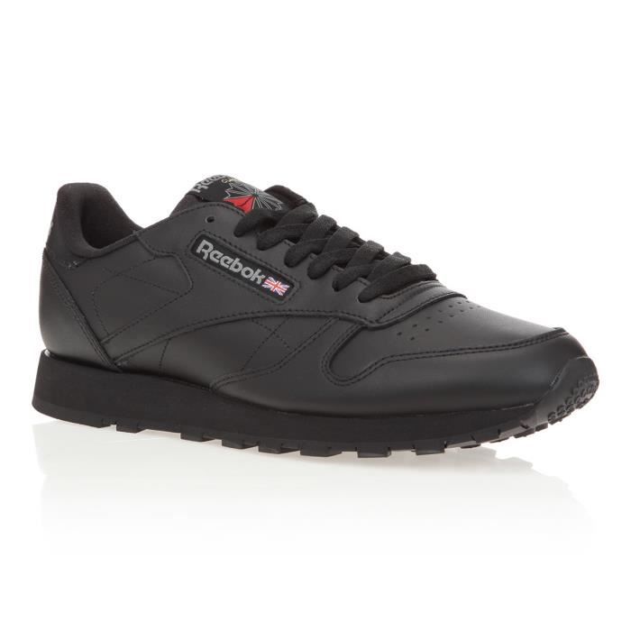 reebok classic leather noire homme