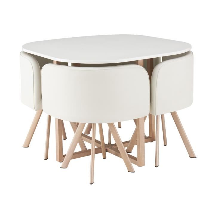 Table Avec Chaise Encastrable Achat Vente Pas Cher