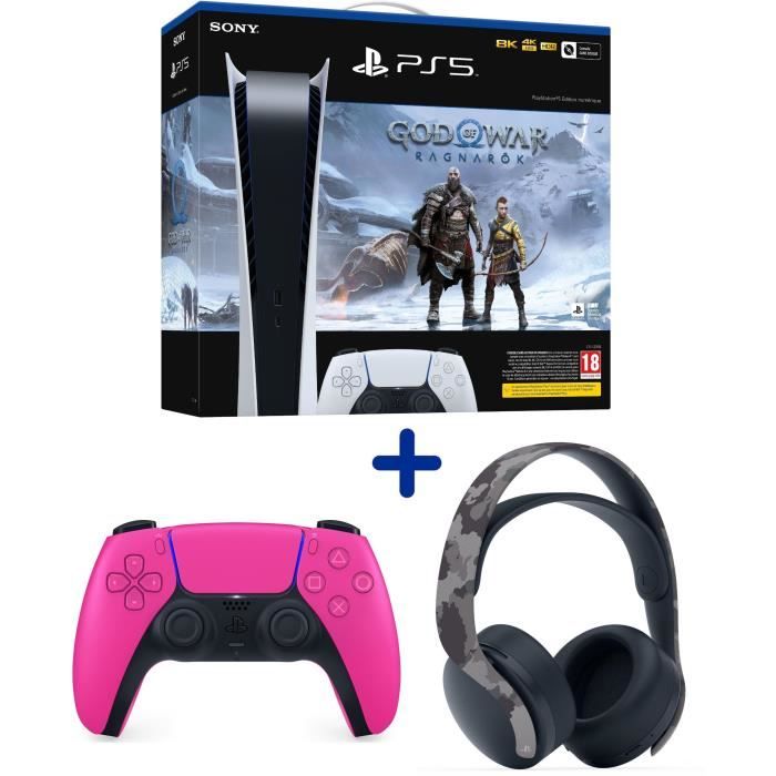 Console PlayStation 5 Edition Digital + Casque PS5 Sans Fil Pulse 3D