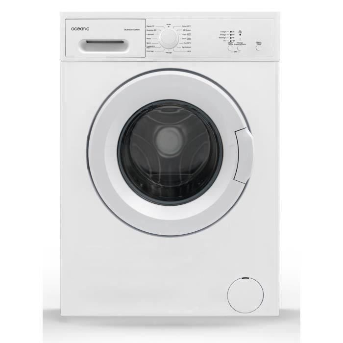 Oceanic Oceall610ddw Lave Linge Frontal 6 Kg 1000 Trs Min A Blanc Achat Vente Lave Linge Cdiscount