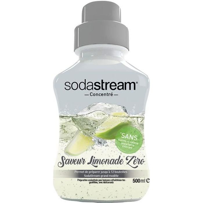 Concentré Limonade SodaStream - 440ml (lot De 2) - Préparez Jusqu'à 9L De Boisson Pétillante Maison