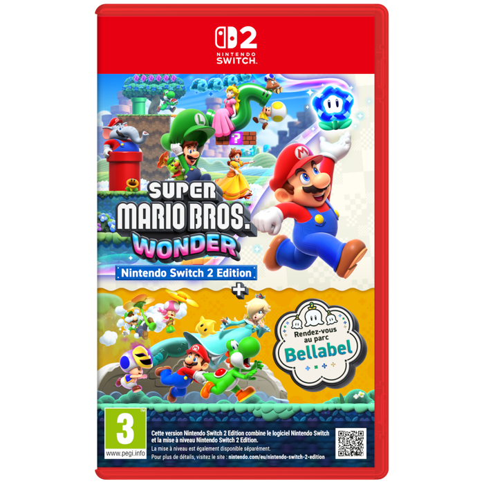 Super Mario Bros. Wonder + Rendez vous au parc Bellabel Nintendo Switch 2 Edition • Jeu Nintendo Switch 2