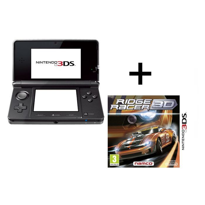 Console portable - Nintendo 3DS Noir Cosmos - Bundle avec Ridge Racer ...