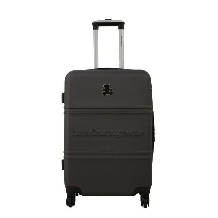 LULU CASTAGNETTE Valise Cabine Rigide ABS 4 Roues 55 cm BEA Dark Grey